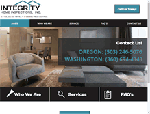 Tablet Screenshot of integrityhomeinspection.com